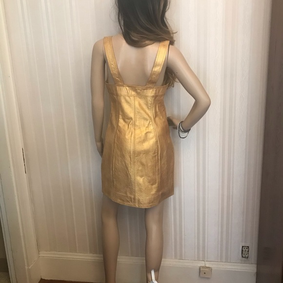 Free People Goldie LEATHER Sheath Dress - Picture 10 of 16